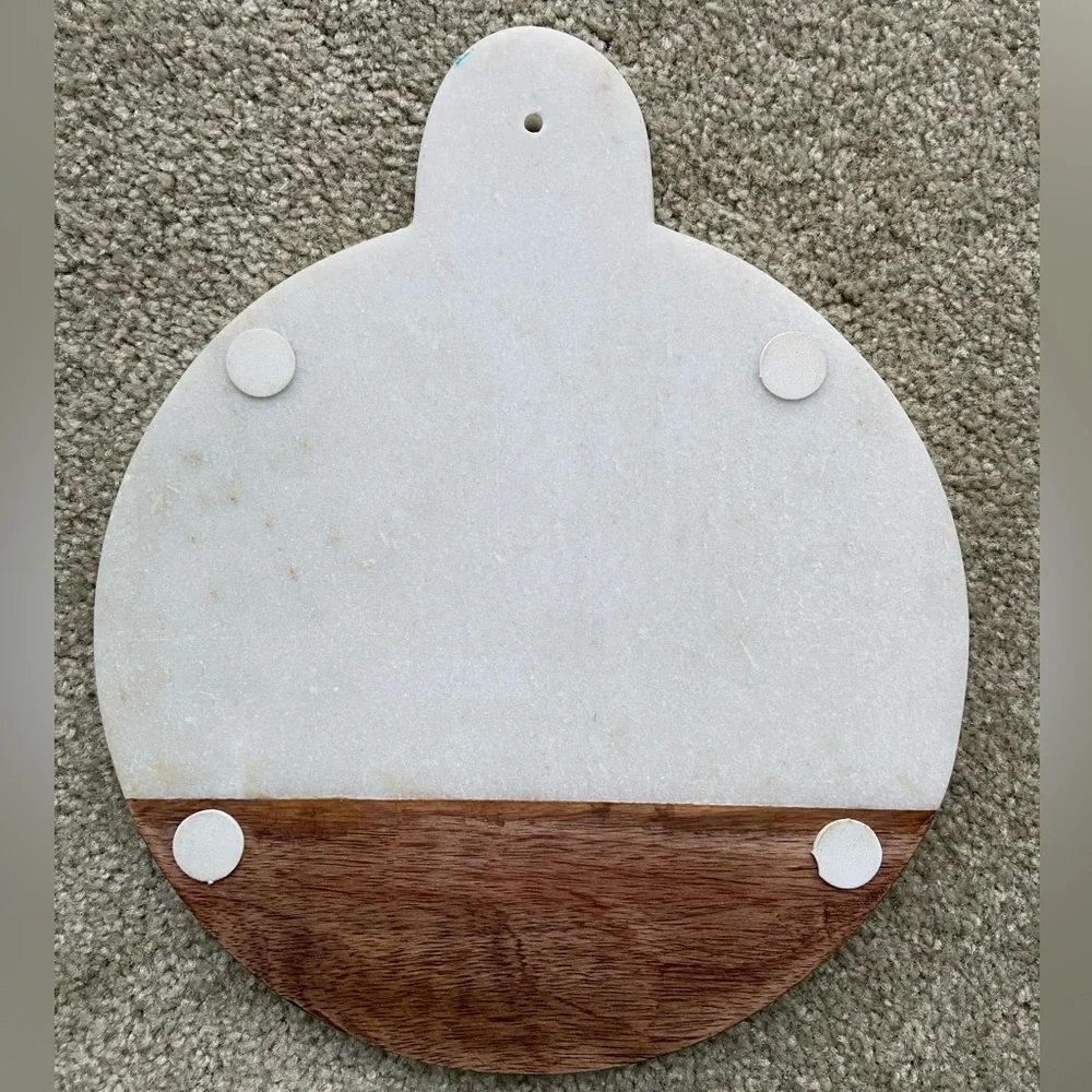 🪷 Mudpie Marble & Wood Round 